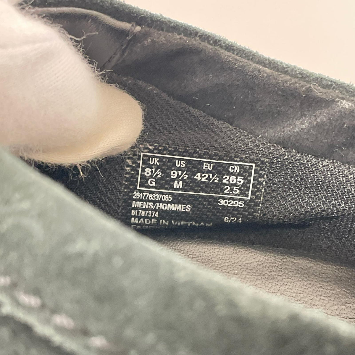 シューズ WALLABEES ワラビー スエード 黒 26.5cm グリーン