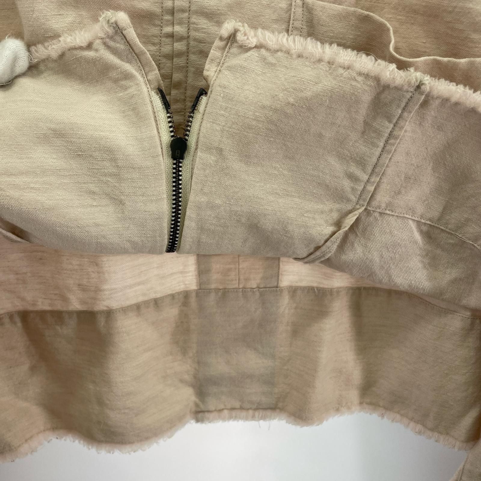 ジャケット W/L SHORT ZIPUP SHIRT PINKBEIGE 3 ベージュ