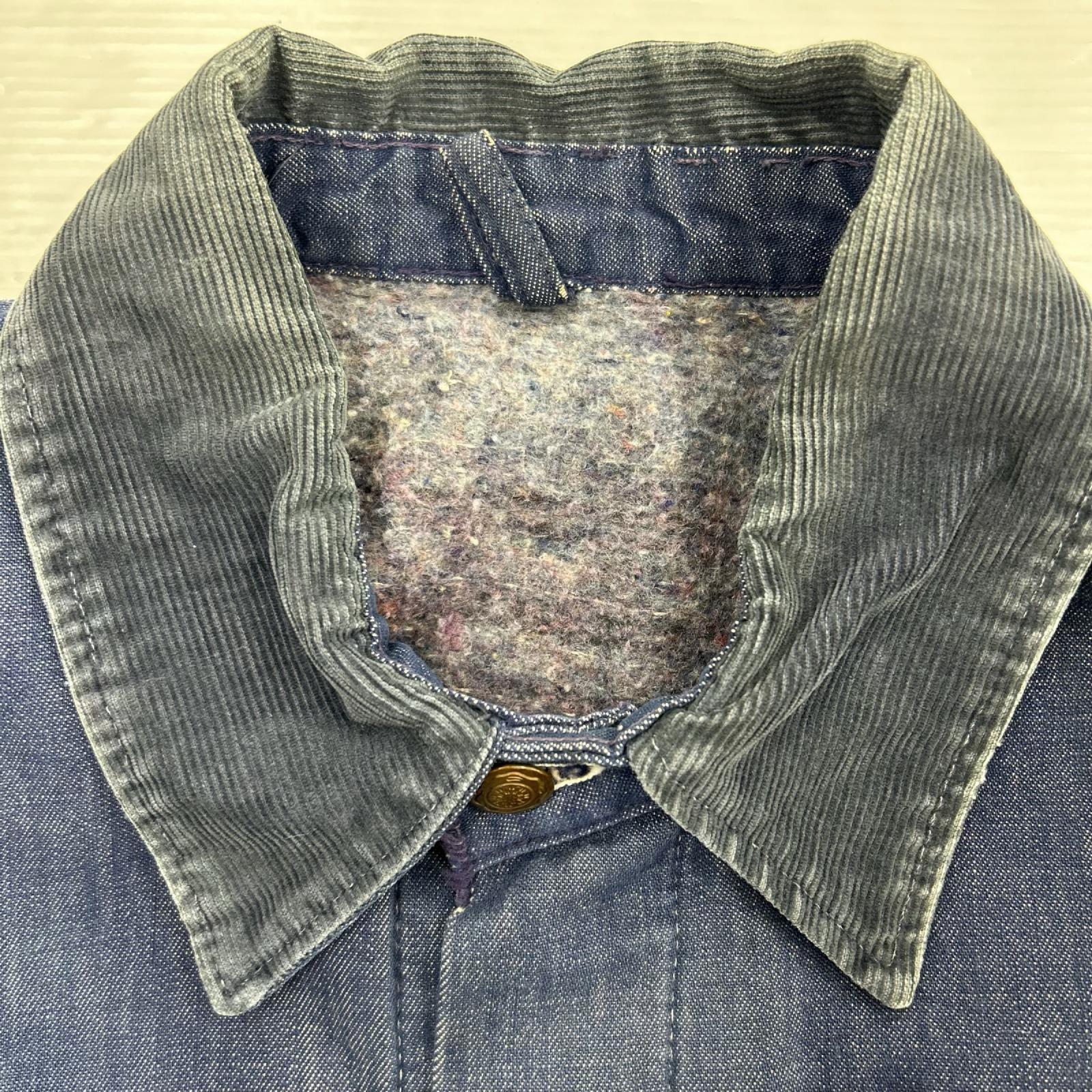 デニムジャケット 60-70s Blue Bell デニムカバーオール 42 ネイビー