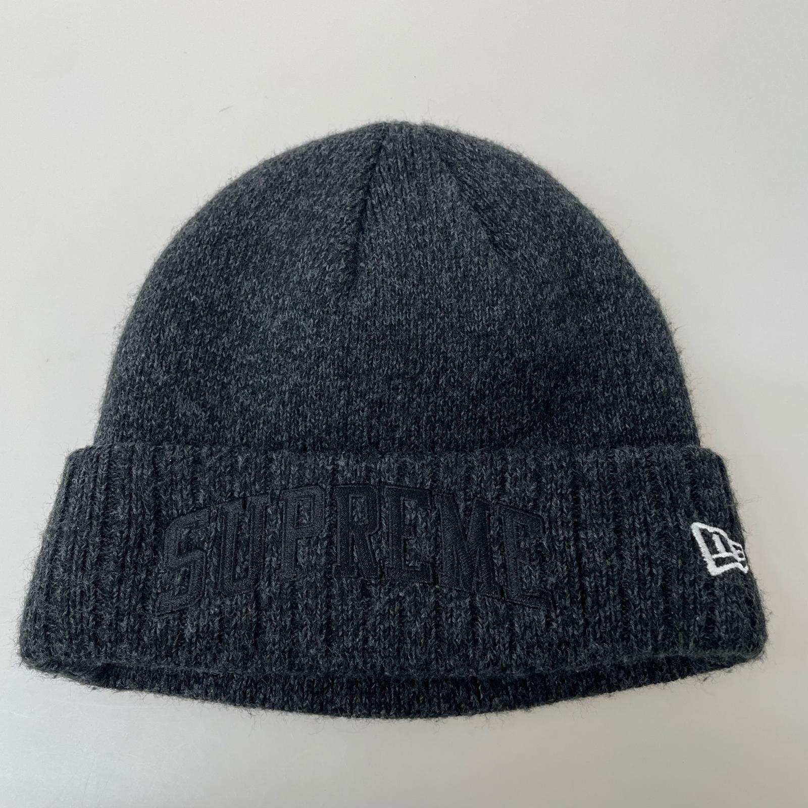 ニットキャップ ×NEW ERA small boxlogo グレー