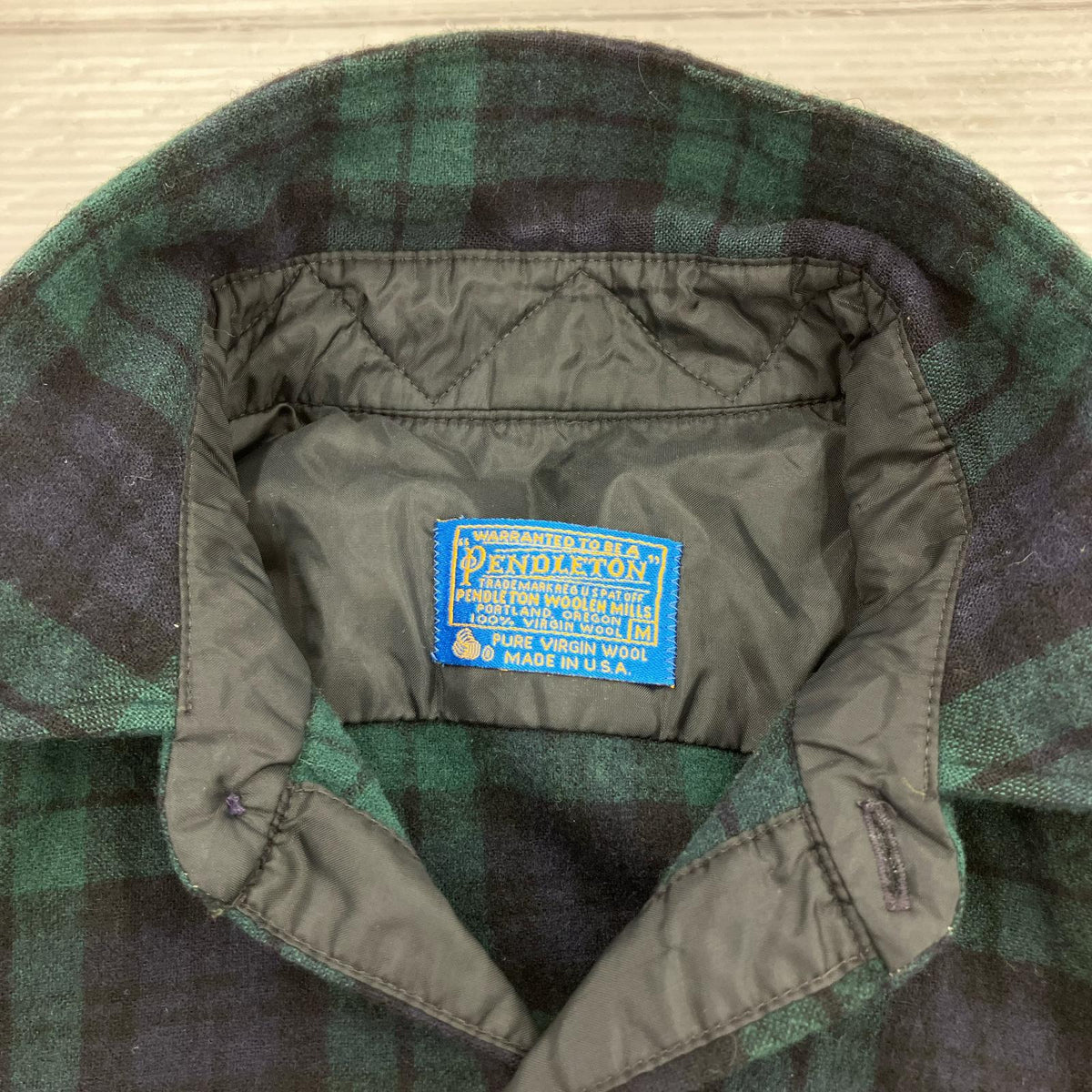 長袖シャツ 70s ボードシャツ ブラックウォッチ (M) M グリーン