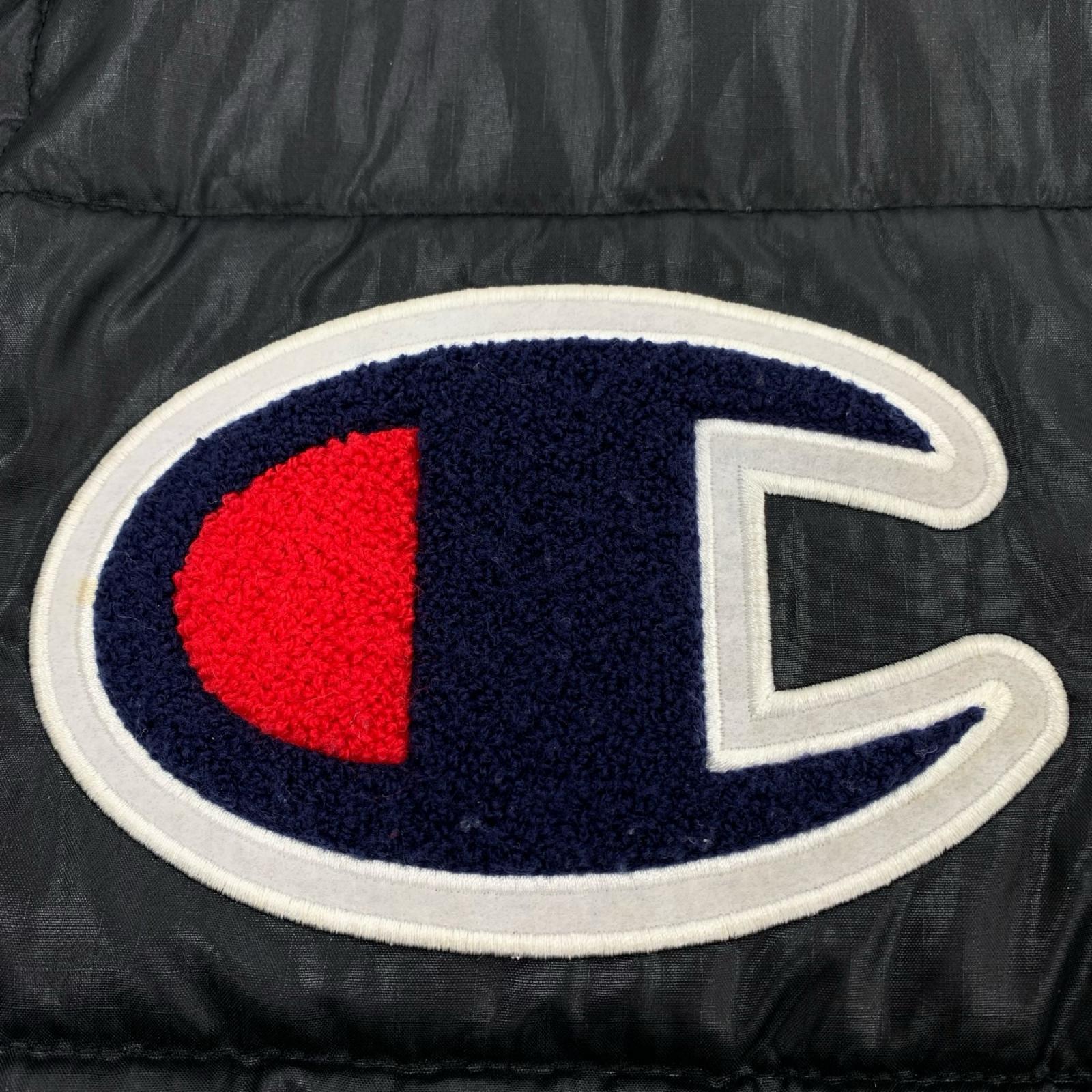 ジャケット Champion 中綿ベスト M 黒 M ブラック