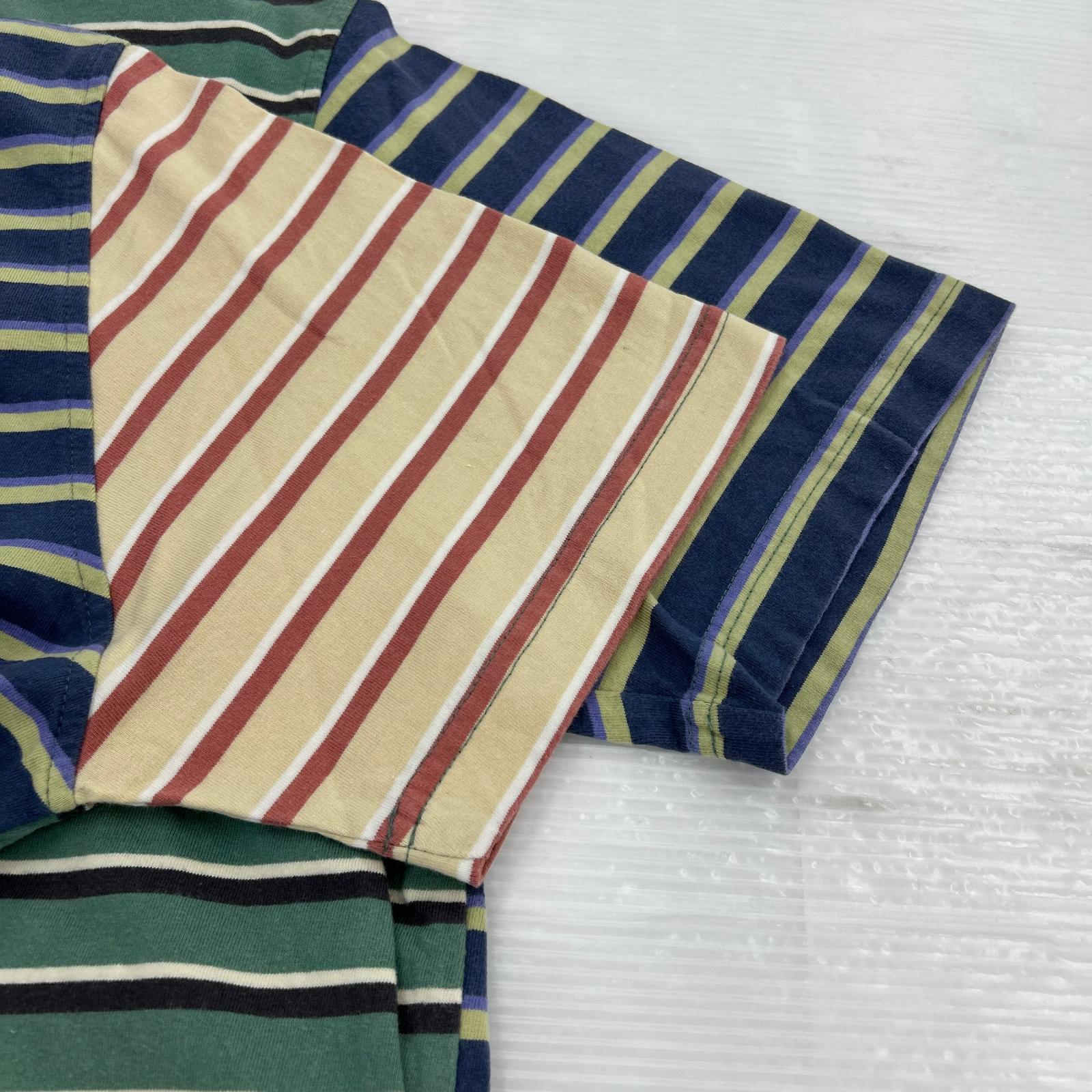 半袖Tシャツ クレイジーパターン ボーダーT S マルチカラー
