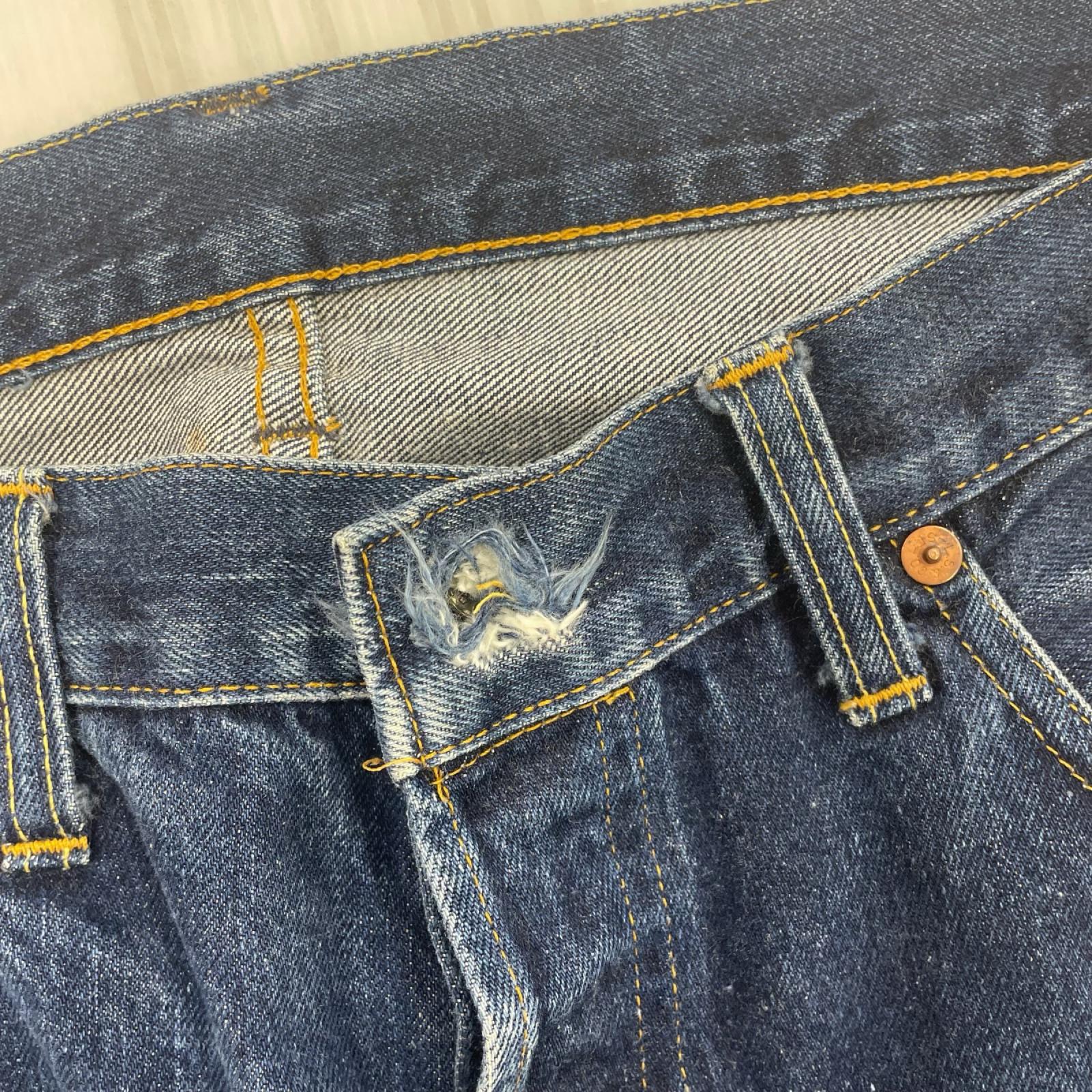 デニムパンツ 501XX 98年製 USA製 ダメージデニム 36 ブルー