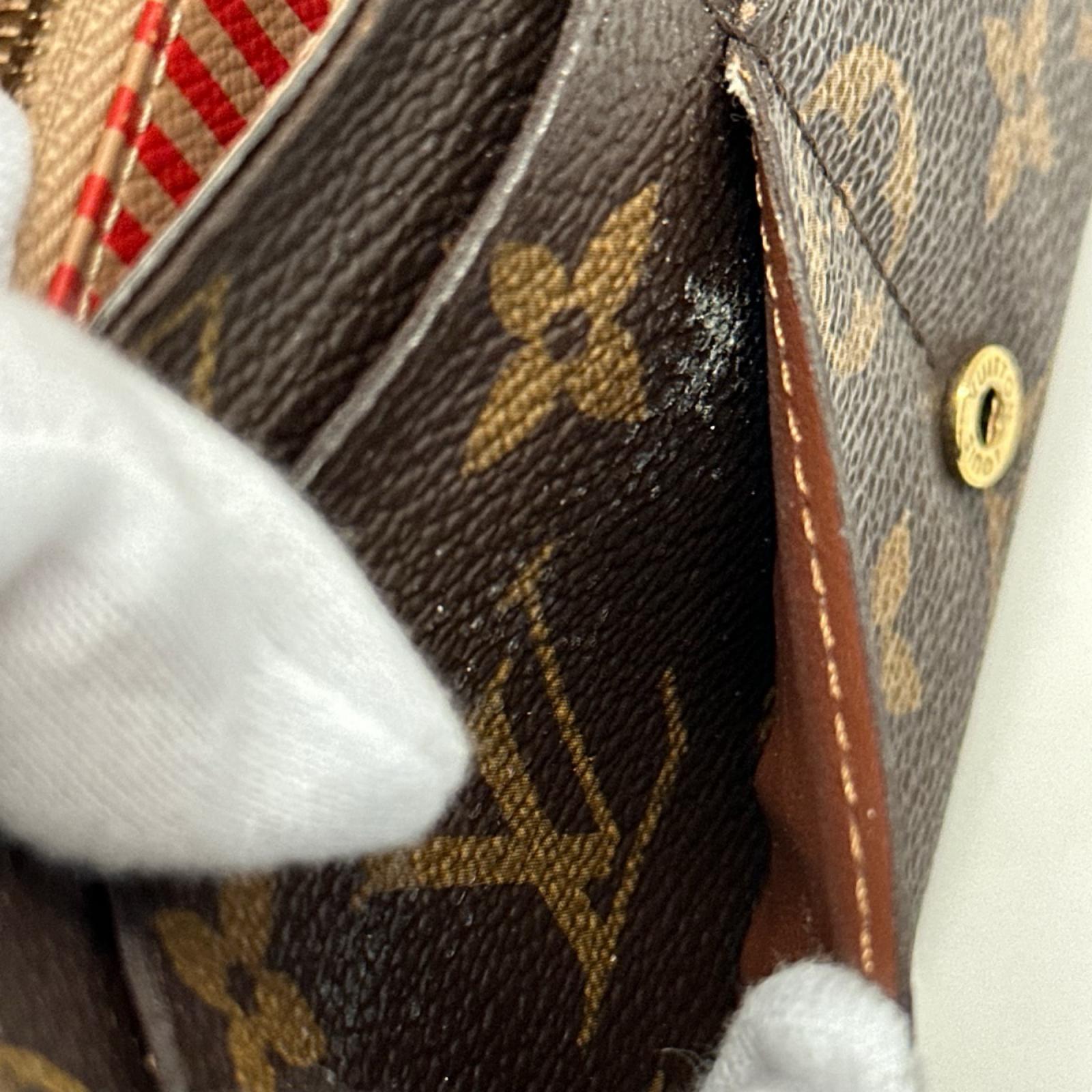 LOUIS VUITTON モノグラム ポルトフォイユ・サラ トランク M60415