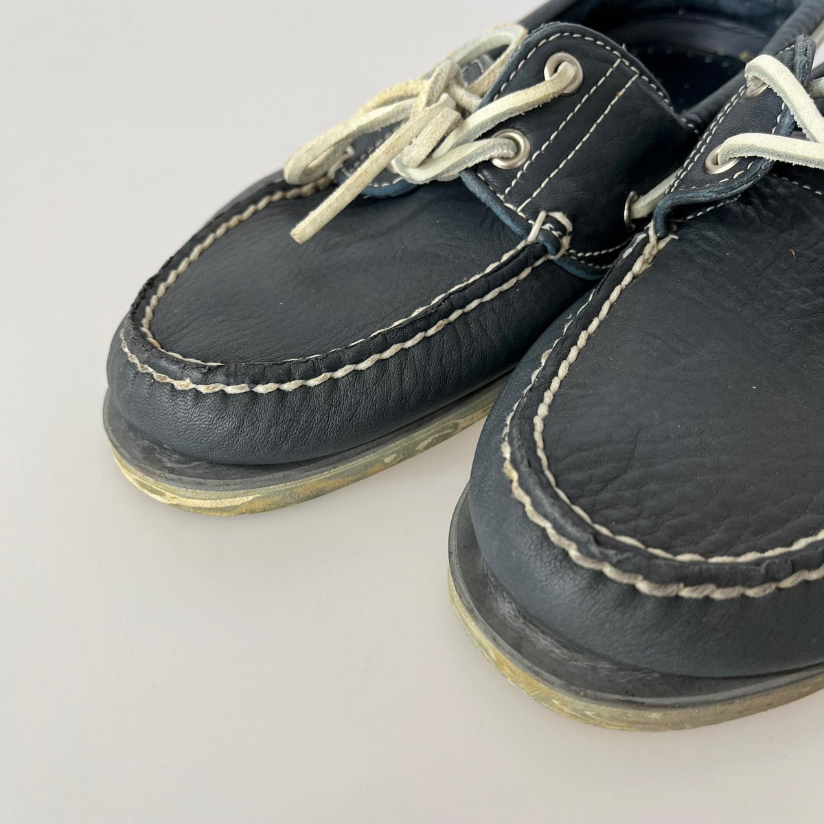 シューズ Timberland レザーデッキシューズ ネイビー