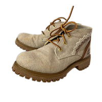 ブーツ Timberland キャンバス チャッカブーツ ベージュ