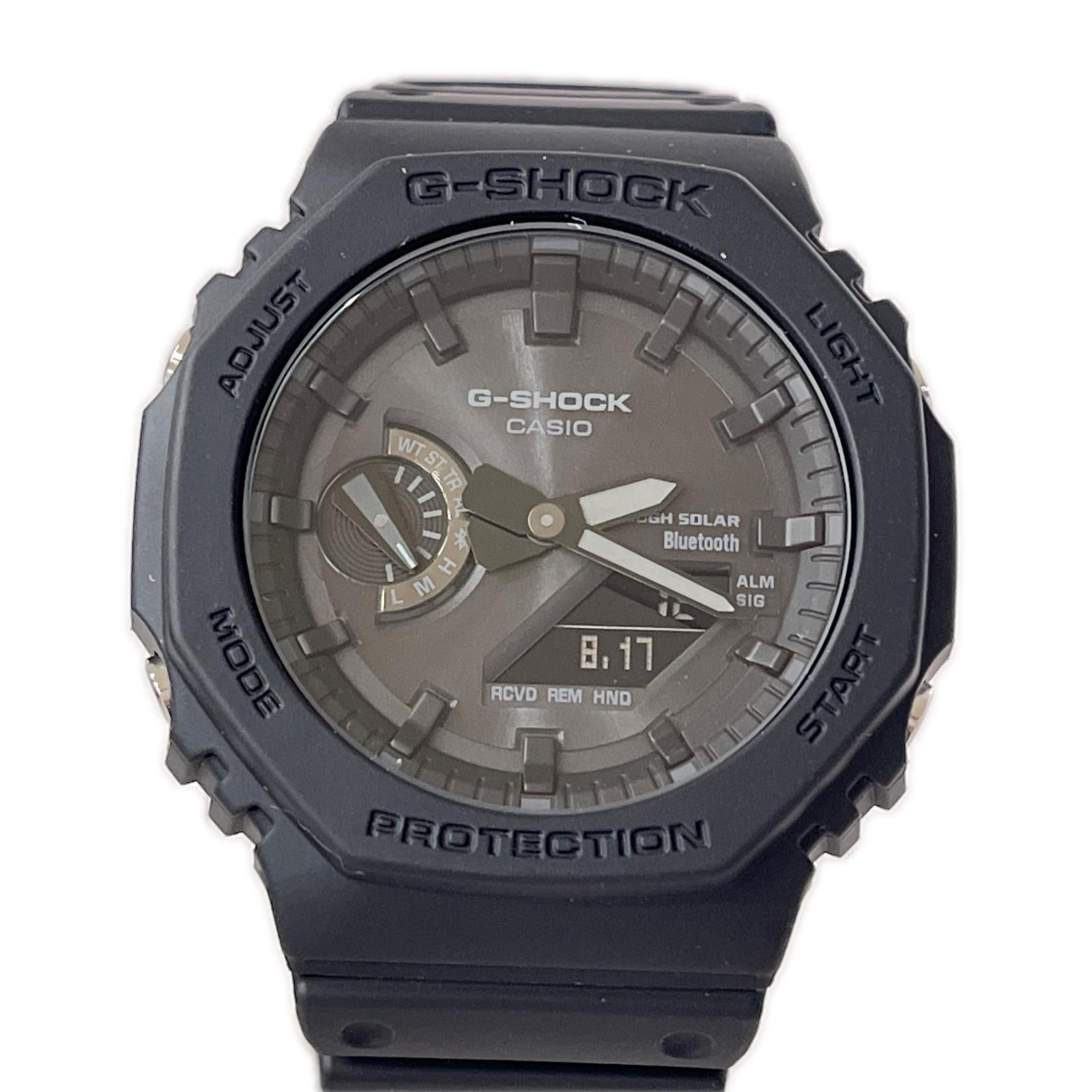 腕時計 CASIO 5689 Bluetooth対応 ソーラー ブラック