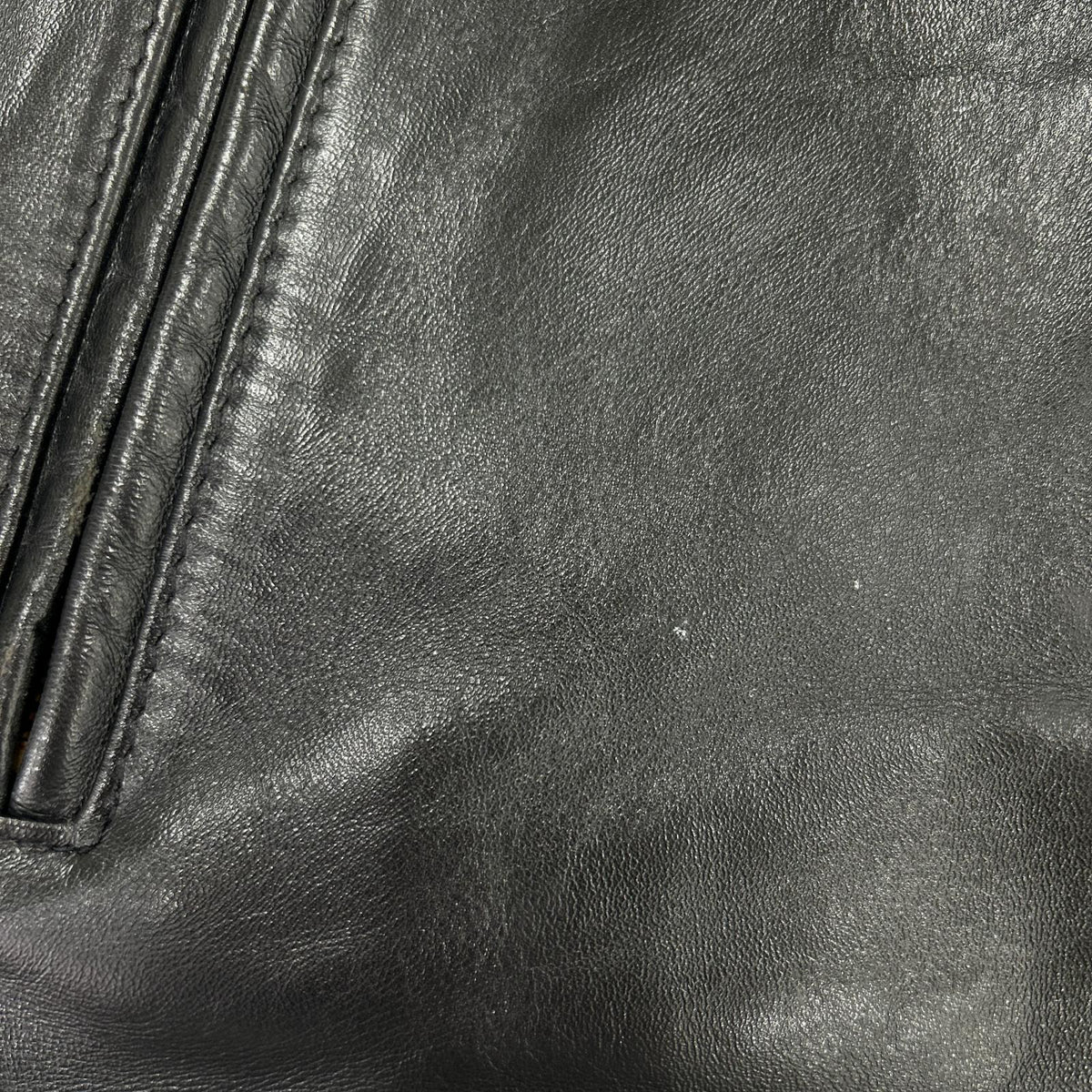 レザージャケット Horsehide Casual Racer Jacket(44) 44 ブラック