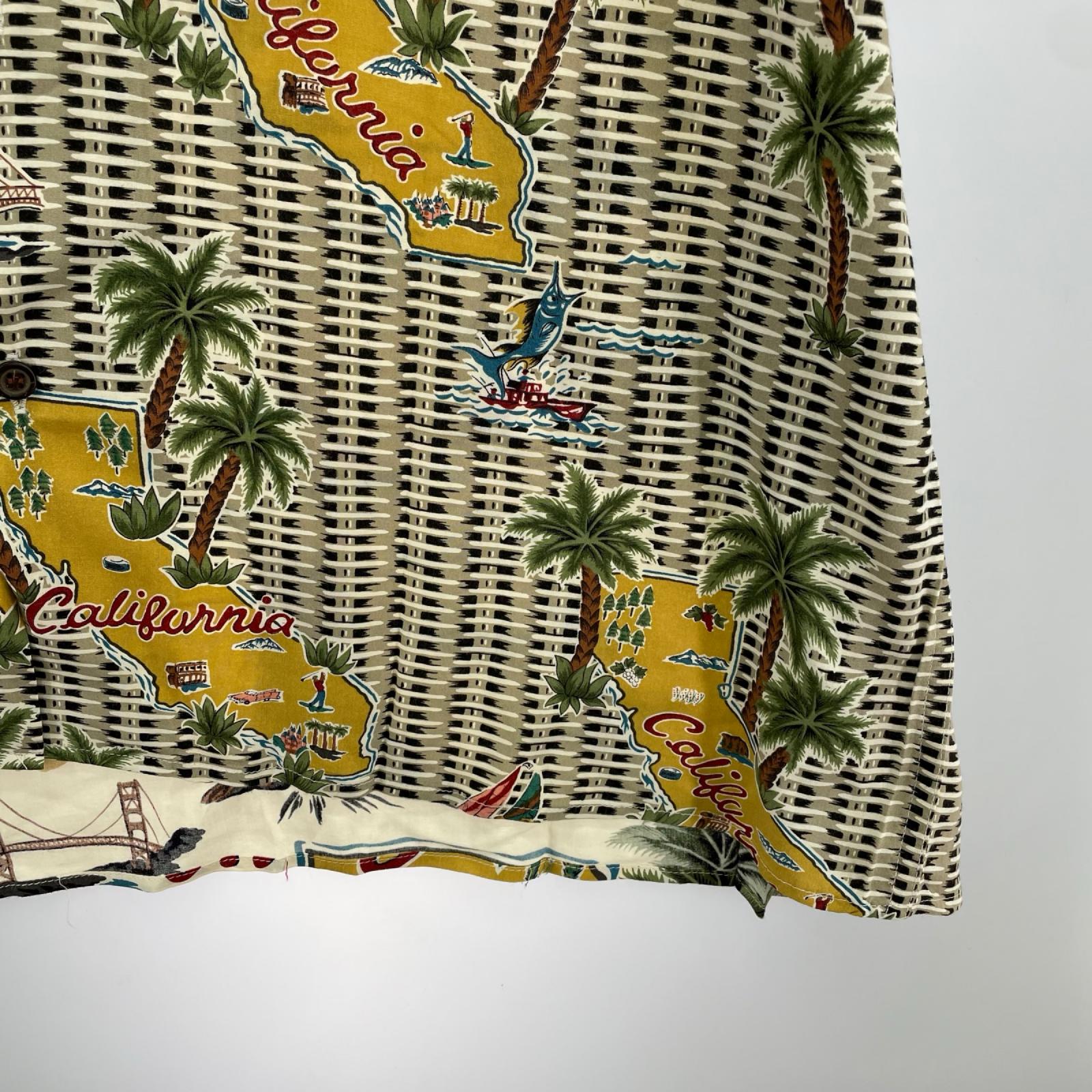 半袖シャツ REYN SPOONER 総柄(XL)