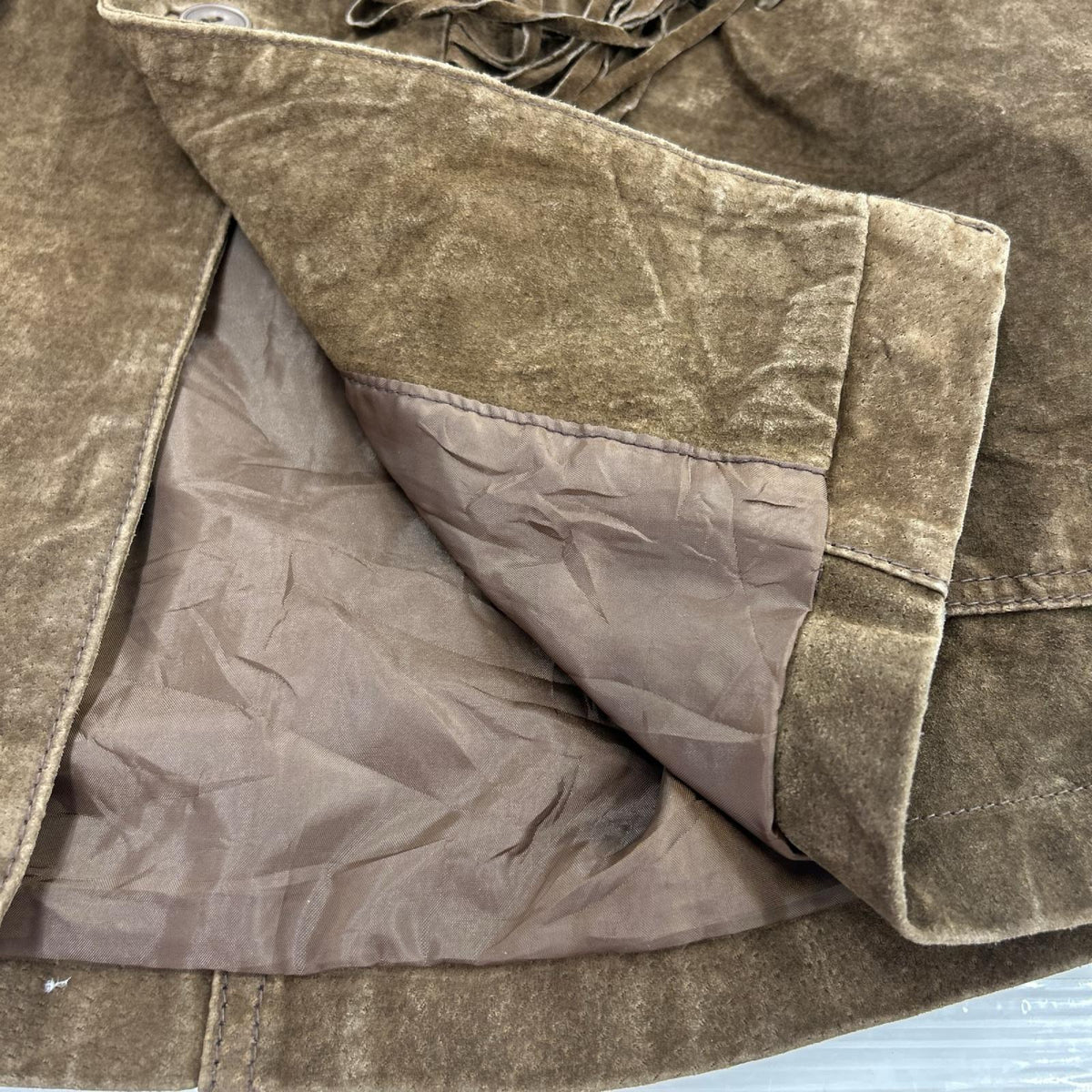 レザージャケット GUIDE GEAR フリンジレザージャケット スエード L L ブラウン