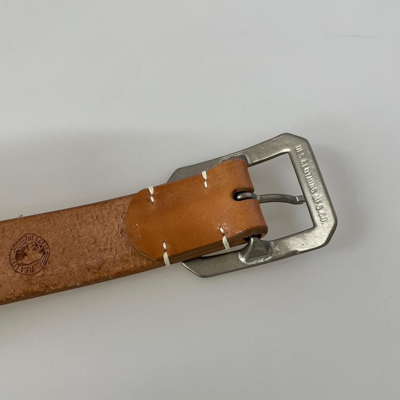 その他アクセサリー ues レザーベルト 茶 ベージュ