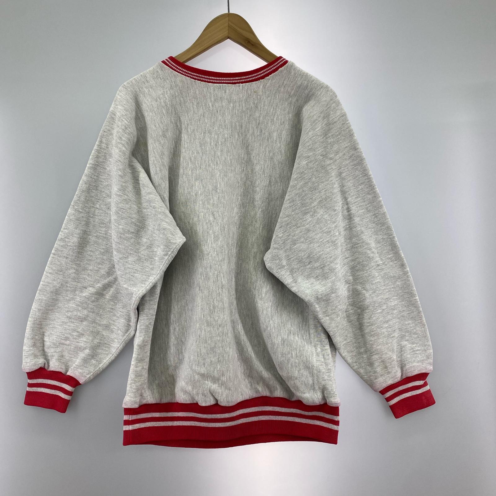 スウェット 90s REVERSE WEAVE リブスウェット L L グレー
