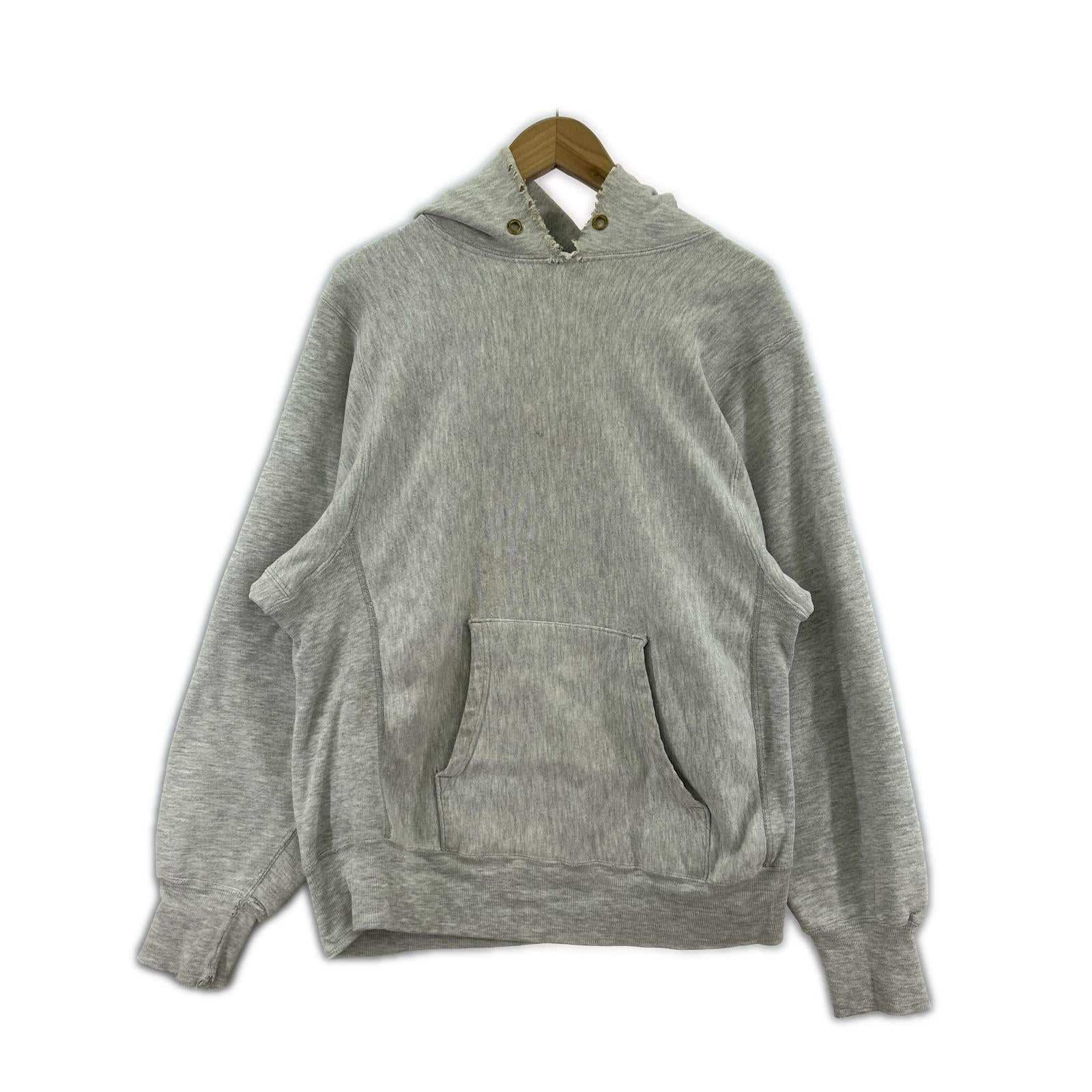 パーカー × Champion RW グレー ボロ グレー