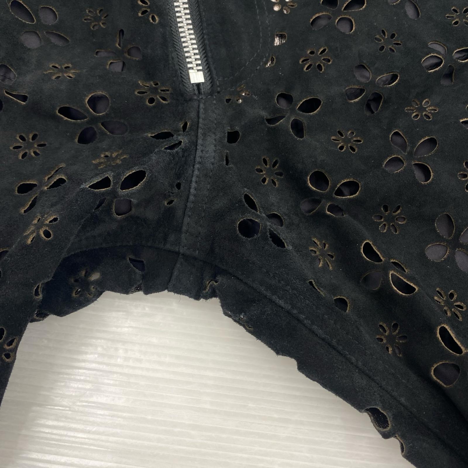 パンツ 22aw flower cut leather pants 46 46 ブラック