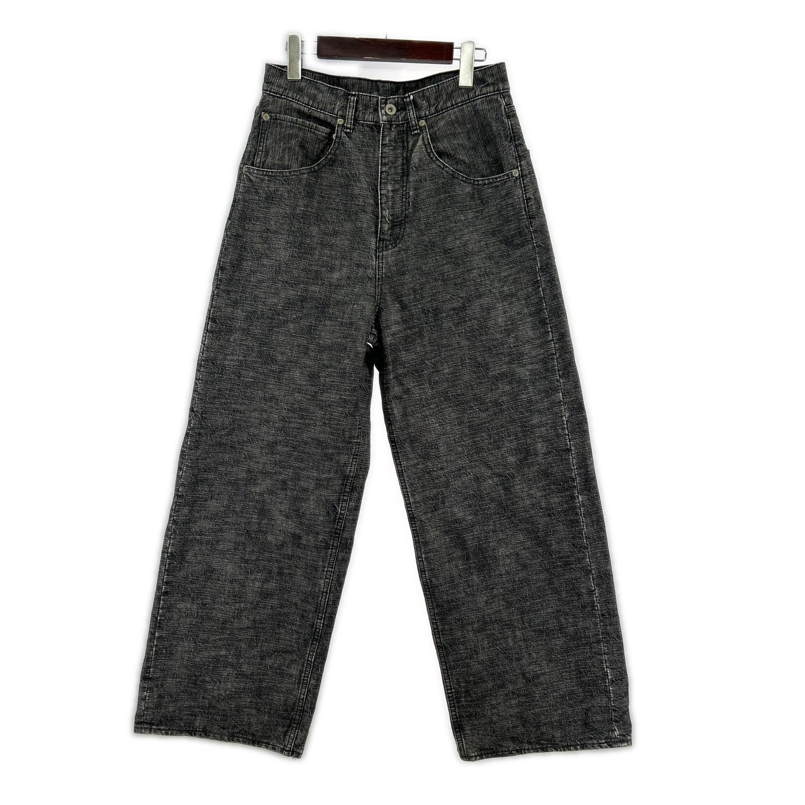 パンツ 24ss BUGGY SLAB DENIM PANTS S S ブラック