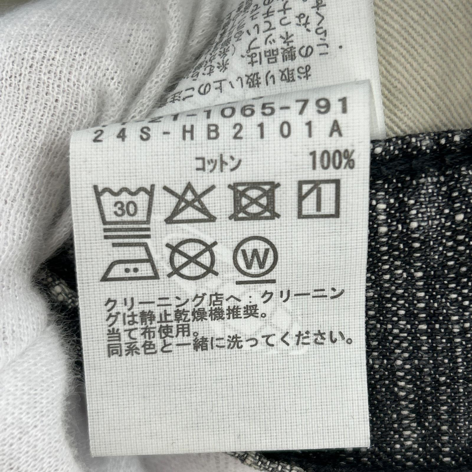 パンツ 24ss BUGGY SLAB DENIM PANTS S S ブラック