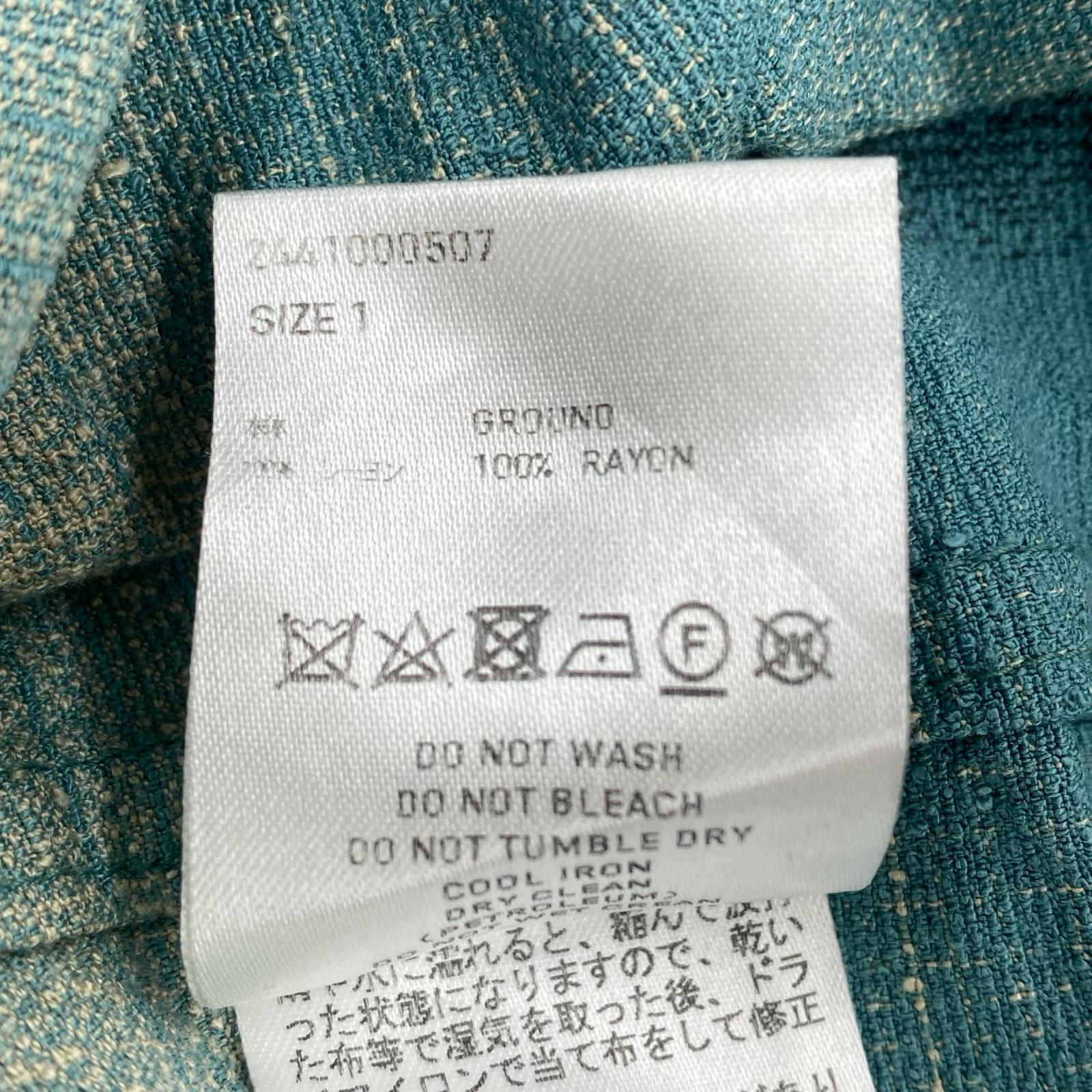 長袖シャツ RAYON OMBRE PLAID OPEN COLLAR BLOUSE 1 1