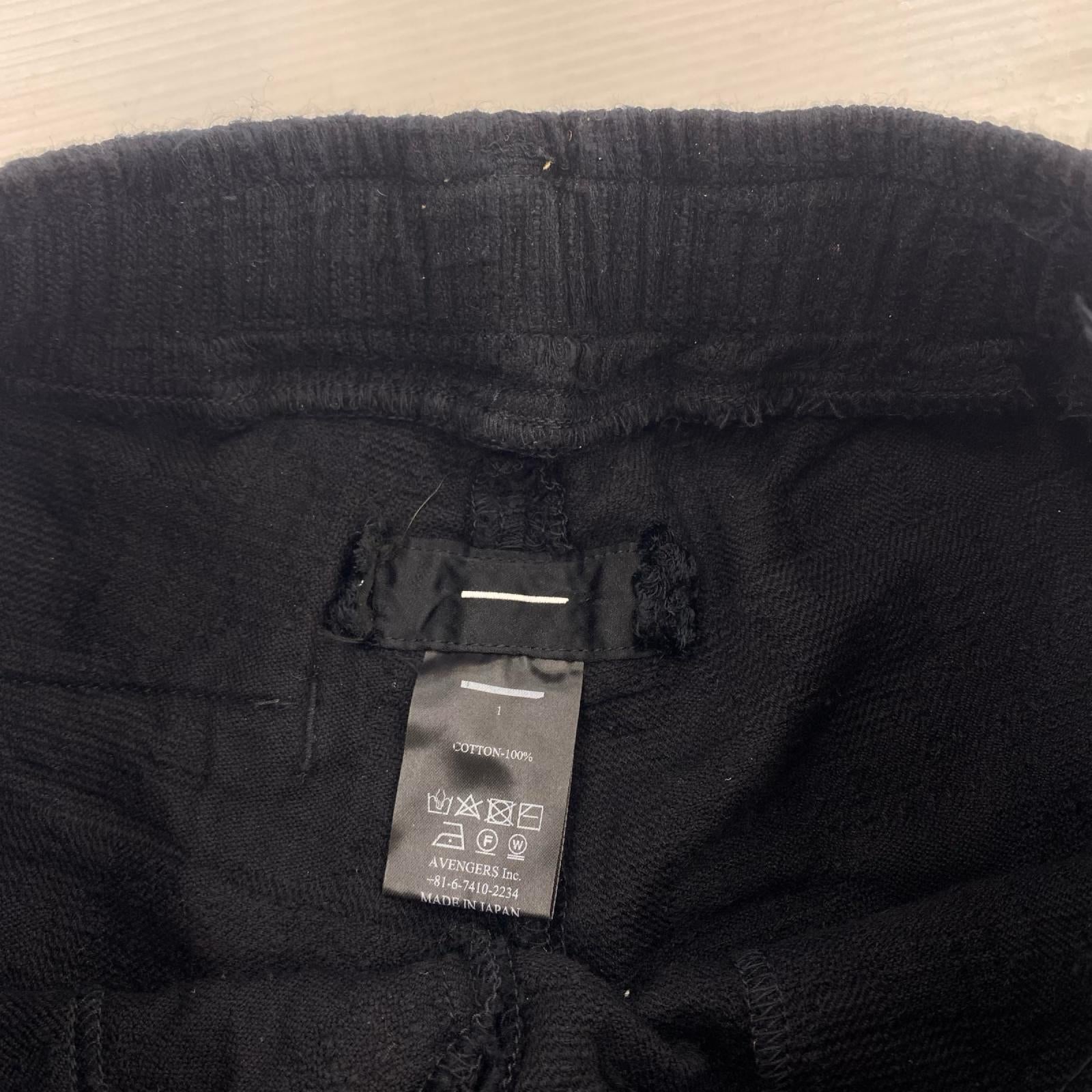 デニムパンツ MINUS サイドライン トラック パンツ 黒 1 1 ブラック