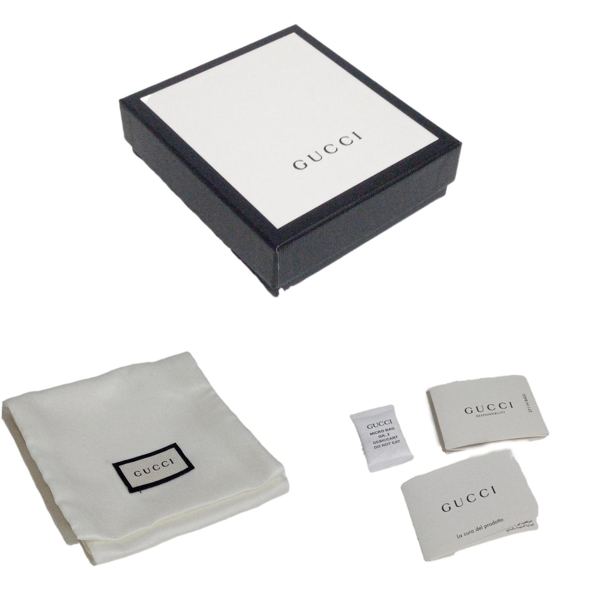 GUCCI マーモント コンパクトウォレット BLK