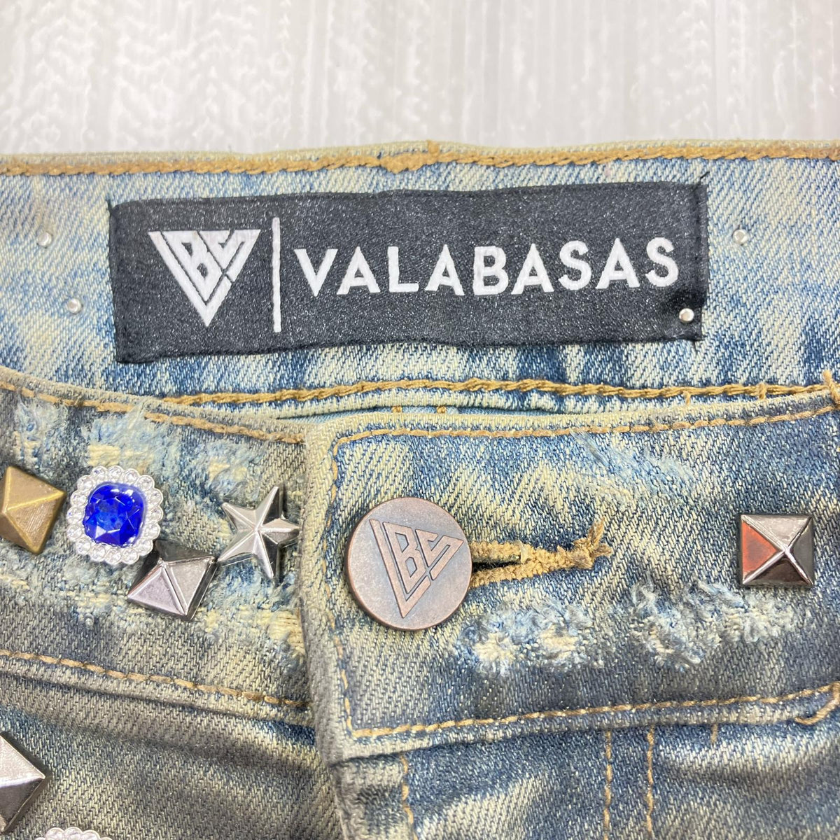 デニムパンツ VALABASAS ION STACKED FLARE JEAN 32 ブルー