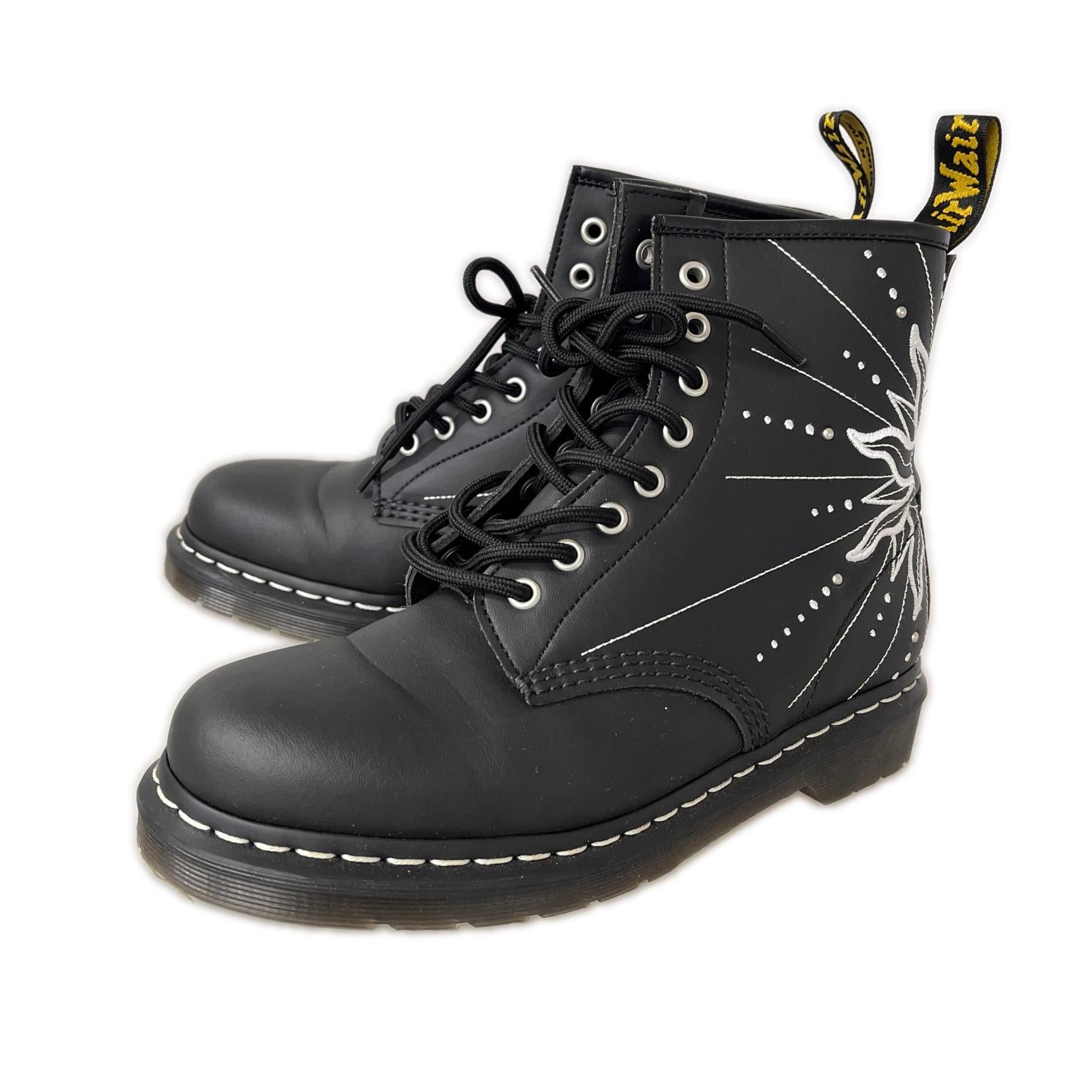 ブーツ Dr.Martens 1460 SOLAR FLARE 8ホールブーツ 黒 (UK7) ブラック