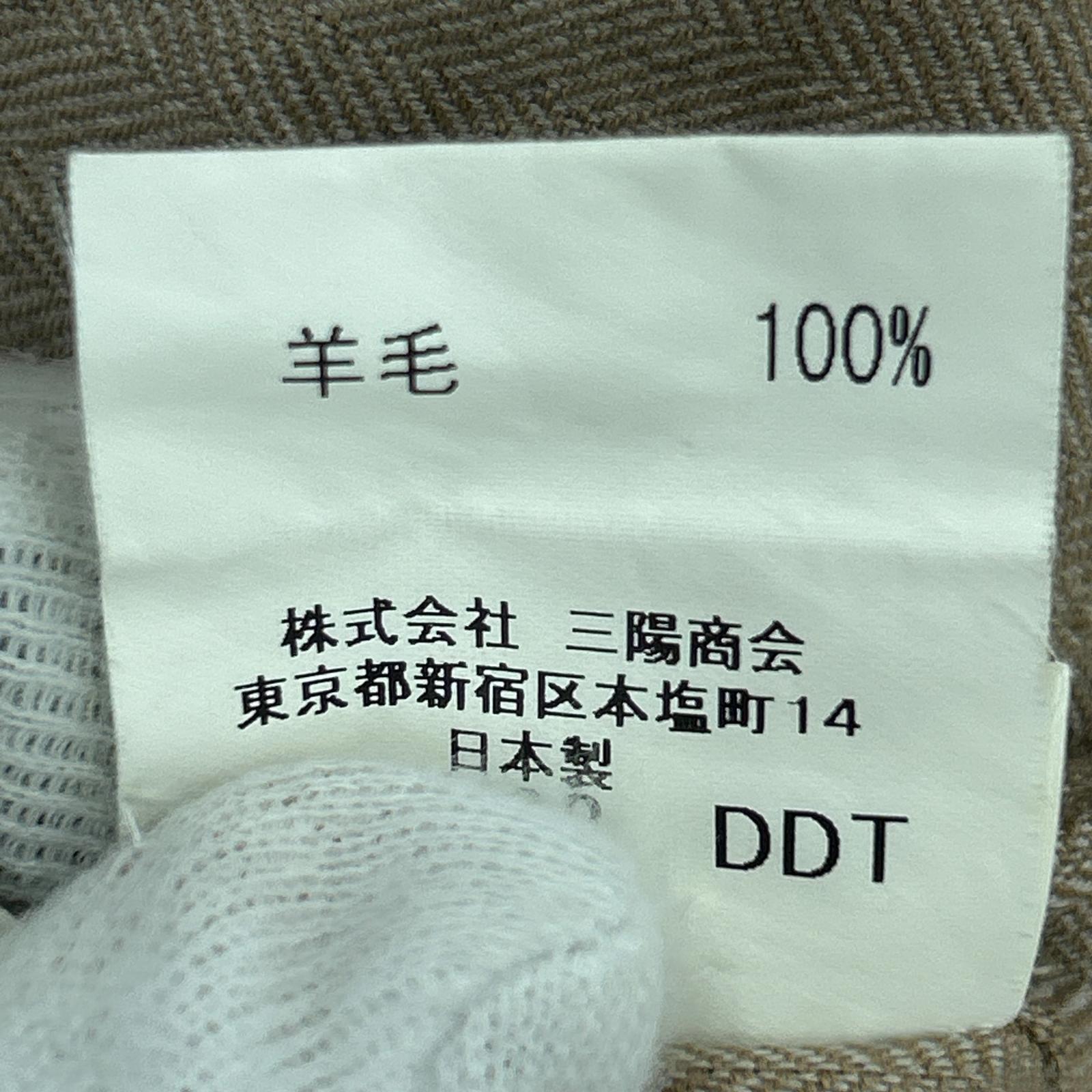 長袖シャツ 羊毛 L ブラウン