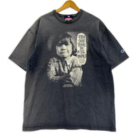 半袖Tシャツ 90s CHAMPIONボディ チャプト豊橋9th 黒 ( L ブラック