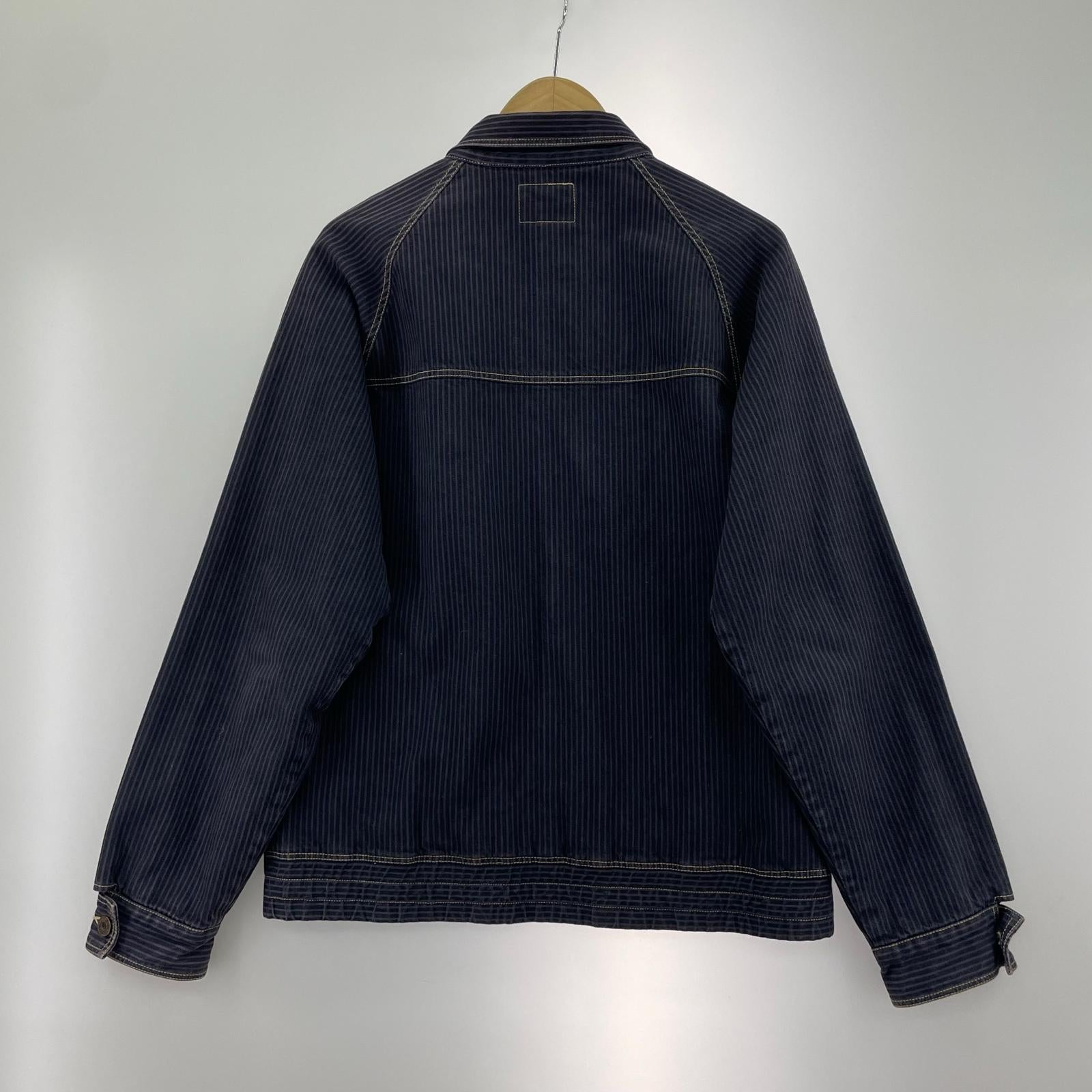 ジャケット ヒッコリー ジャケット M M ネイビー