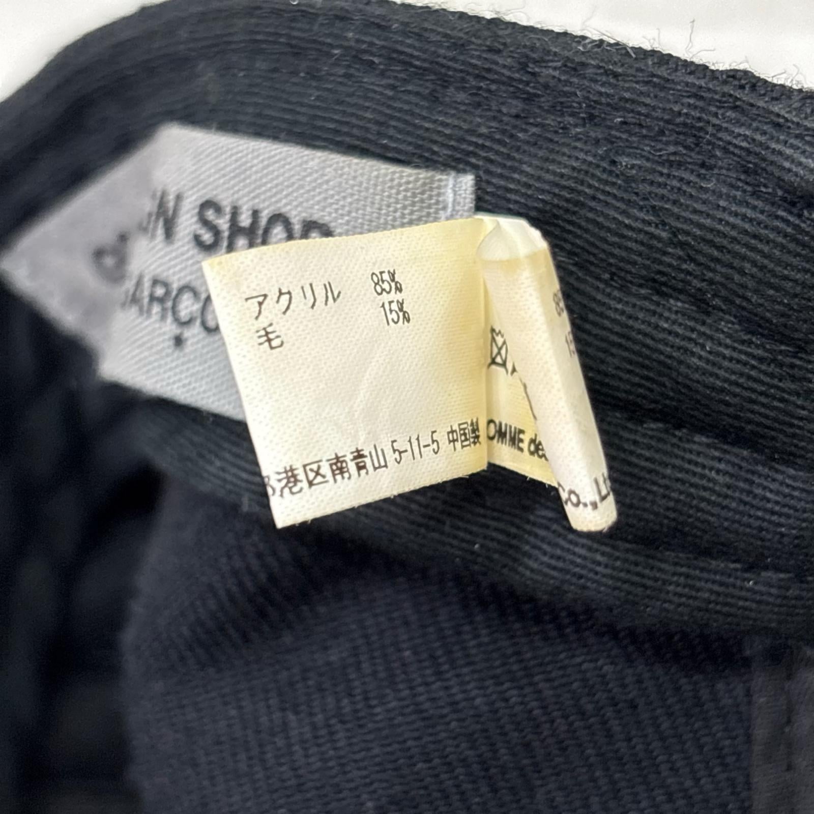 キャップ CDG/ロゴキャップ フリー ブラック