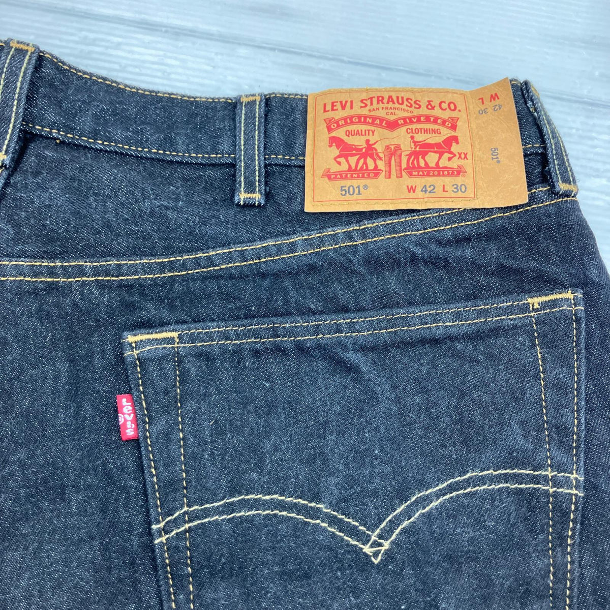デニムパンツ Levi's 501 デニムパンツ 黒 (W42L30) ブラック