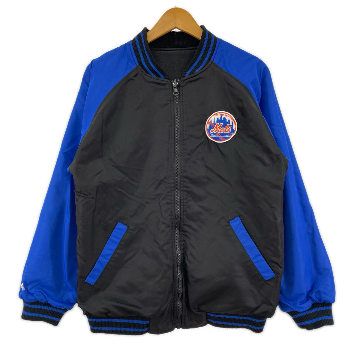 ジャケット Majestic リバーシブル Mets ブラック
