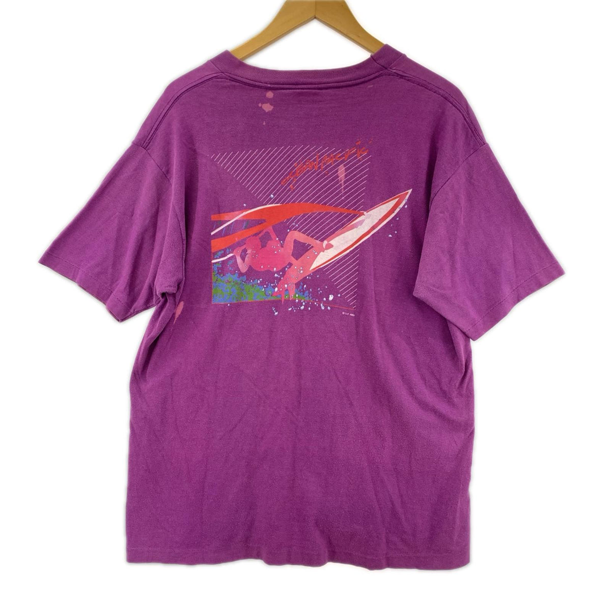 半袖Tシャツ USA製 (L) L パープル