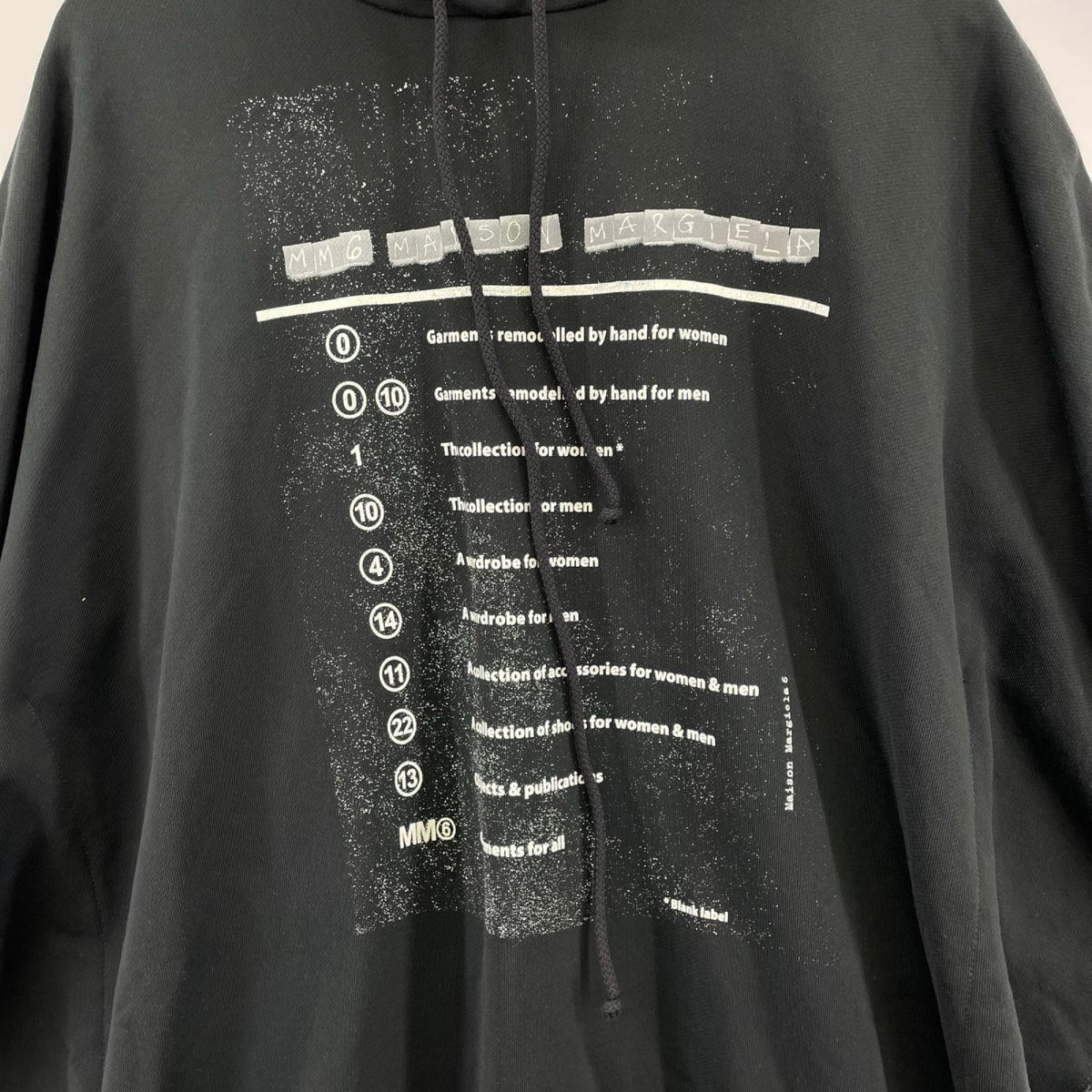 パーカー BK/サイドスリットオーバーサイズフーディー S ブラック