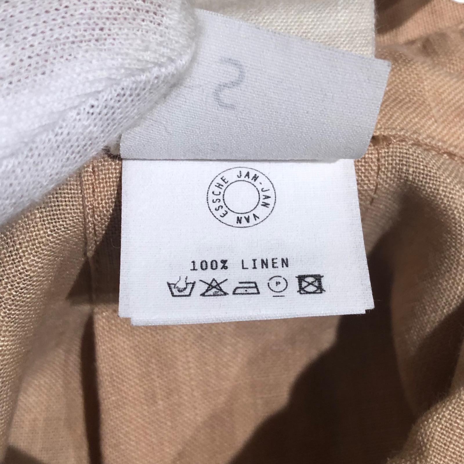 半袖シャツ JAN-JAN VAN ESSCHE 24SS #98 リネン半袖シャツ