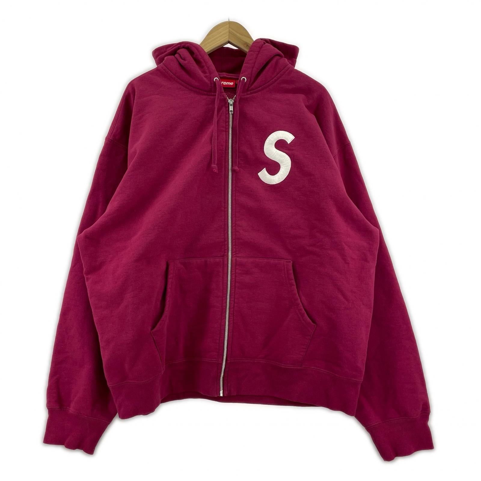 パーカー 25FW S Logo Zip Up XL レッド