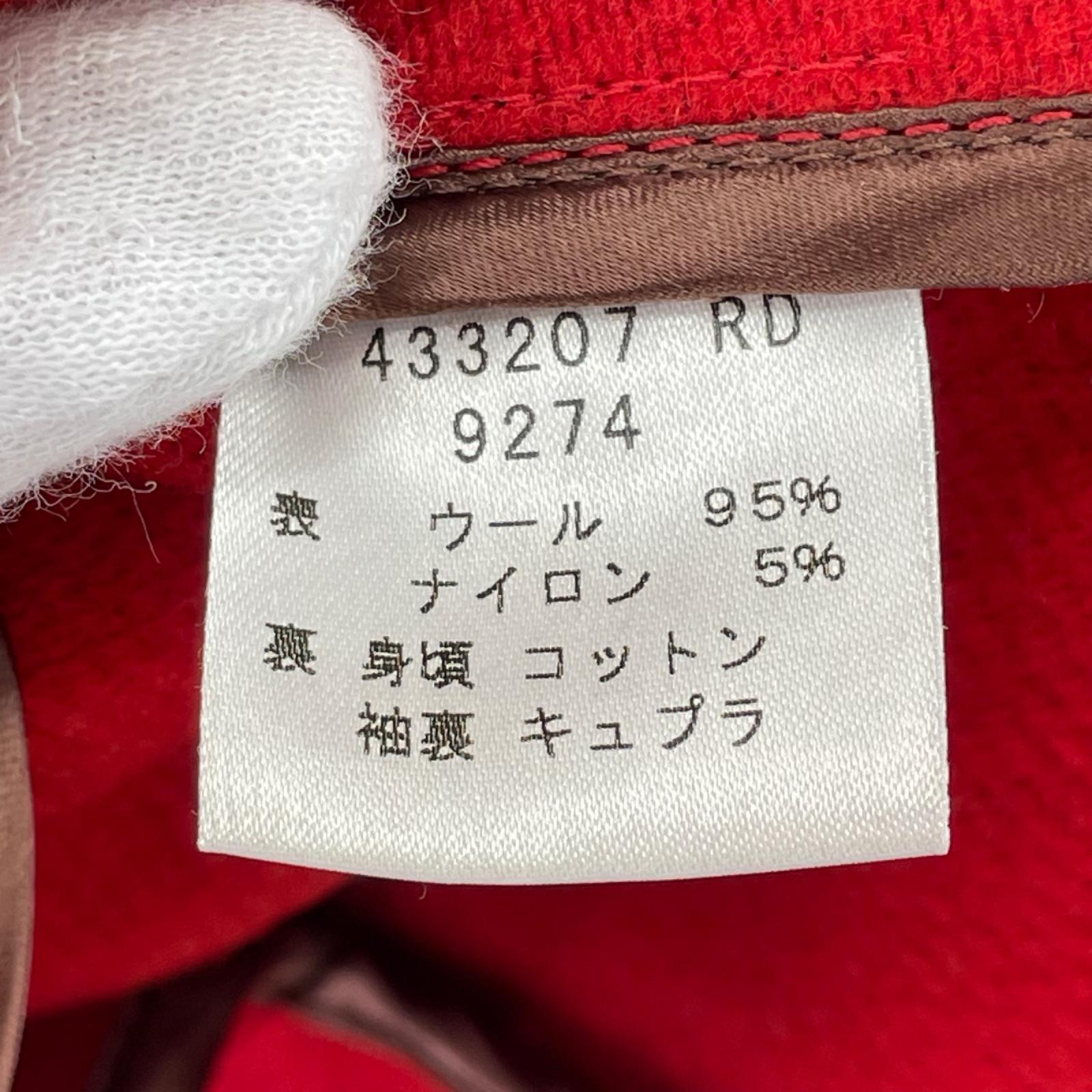 その他アウター ウールコート 赤 (M) M