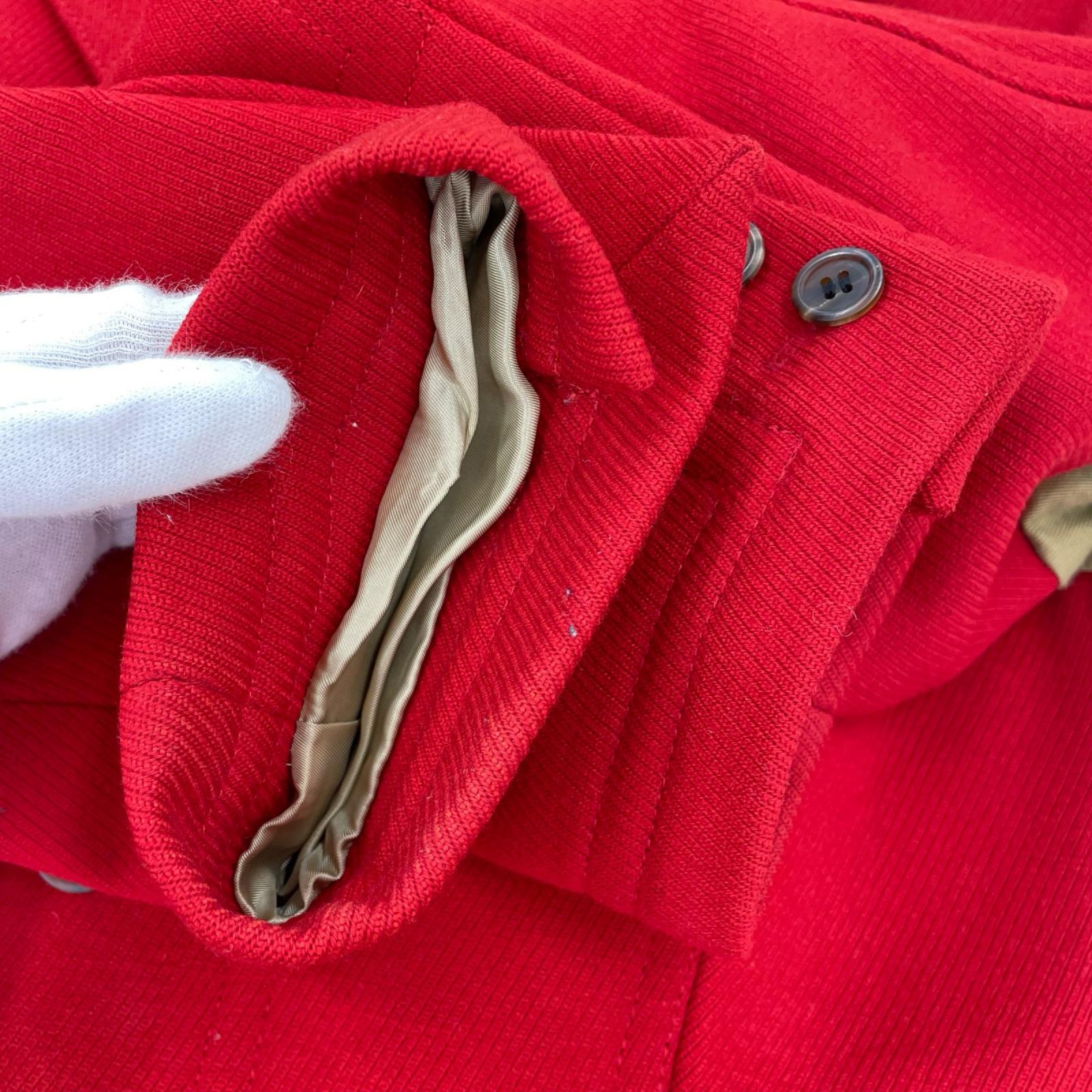 その他アウター ウールコート 赤 (M) M