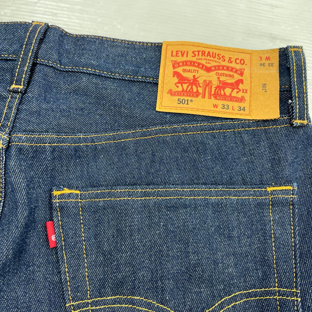 デニムパンツ 501 W33 L34 33 ネイビー
