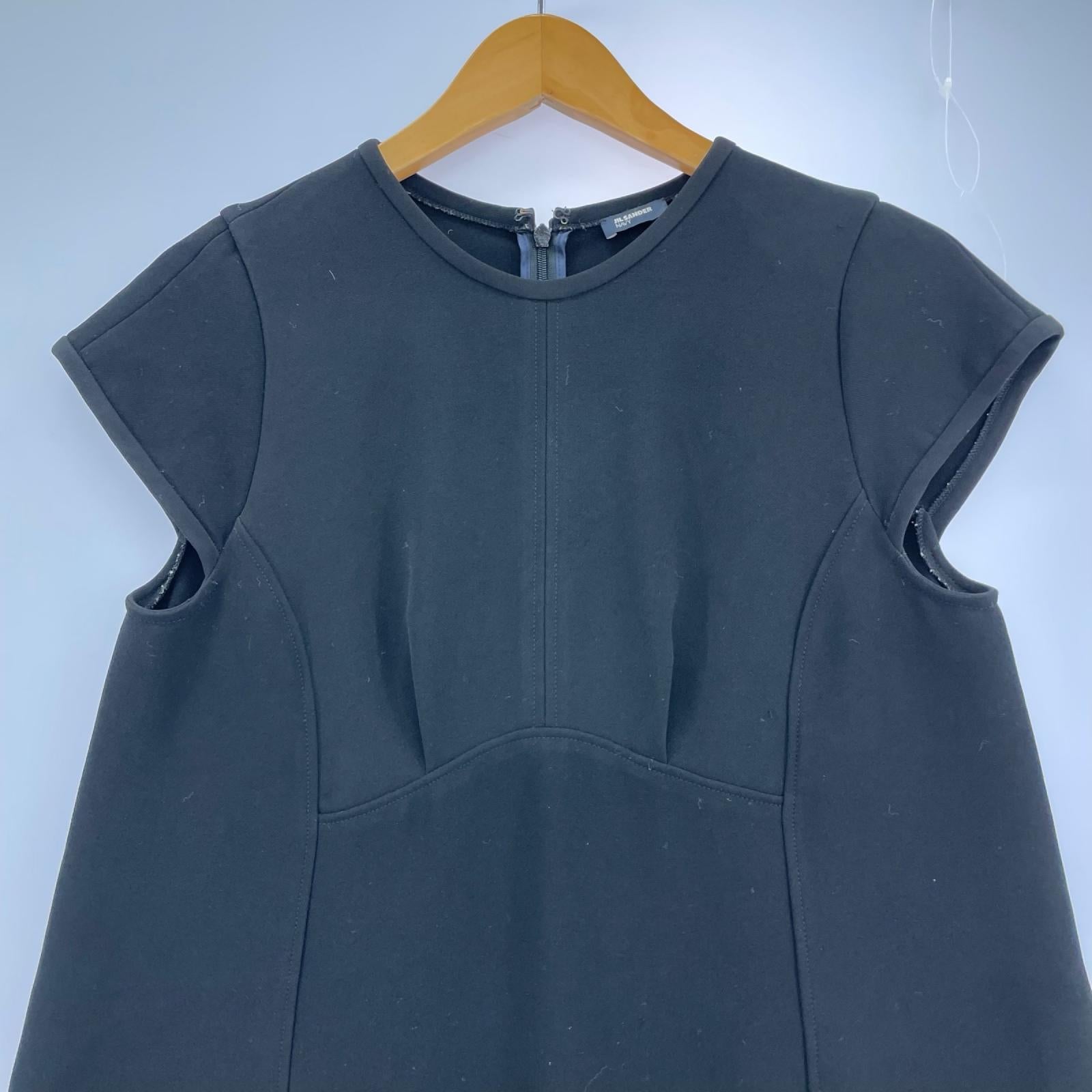 ワンピース JIL SANDER NAVY ノースリーブワンピース 34 黒 34 ブラック