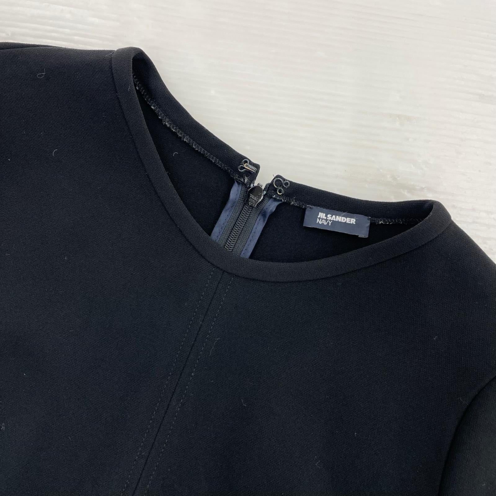 ワンピース JIL SANDER NAVY ノースリーブワンピース 34 黒 34 ブラック