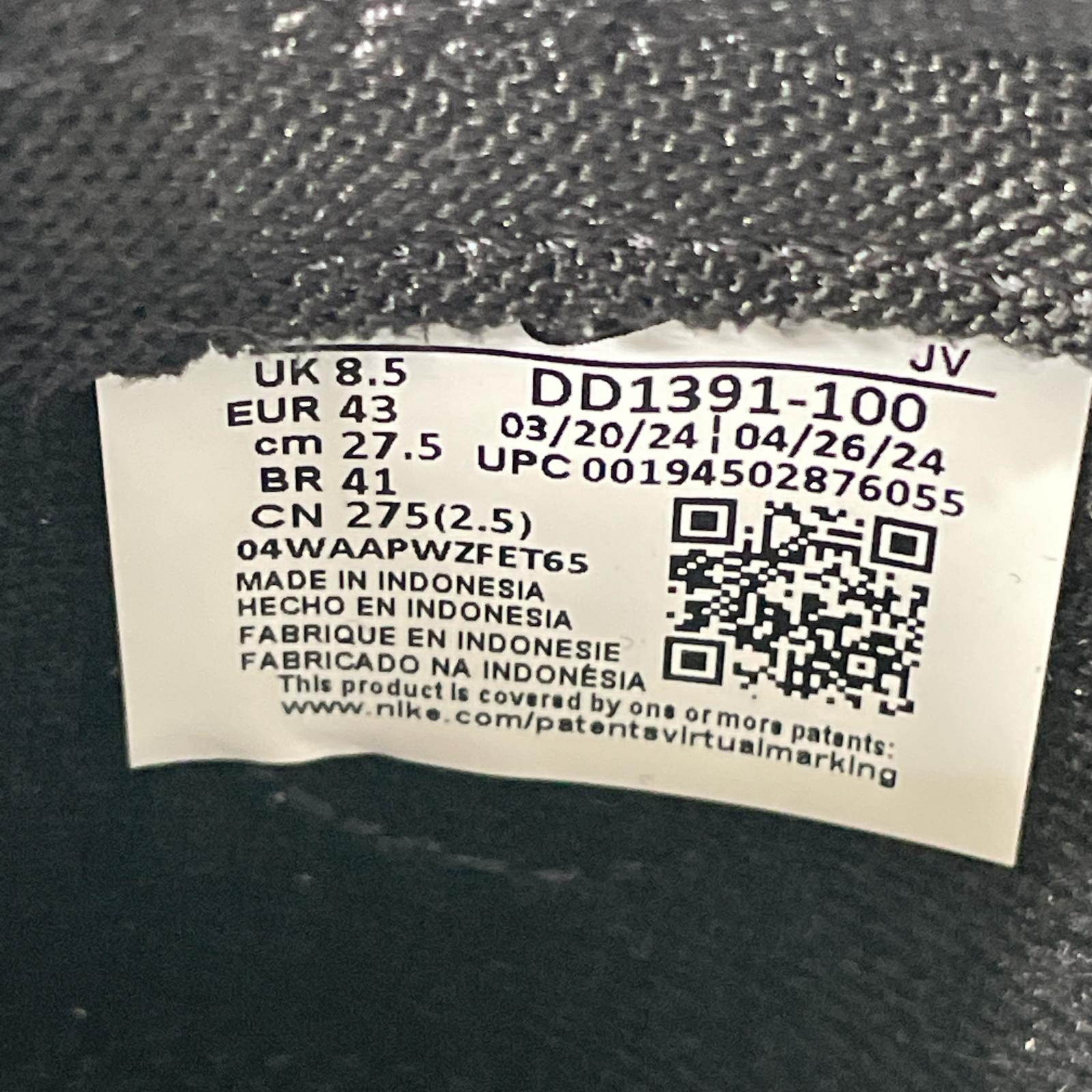 スニーカー DUNK LOW RETRO 27.5 27.5cm (US9 1/2 UK9 EU45) ブラック