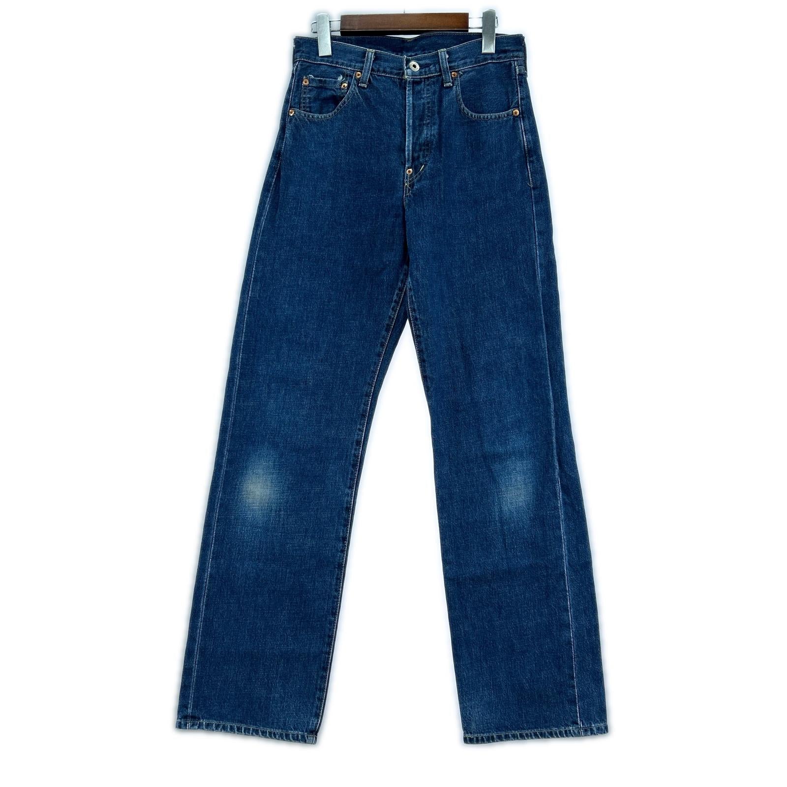 デニムパンツ 90s 702XX 復刻 日本製 デニムパンツ 30 ネイビー