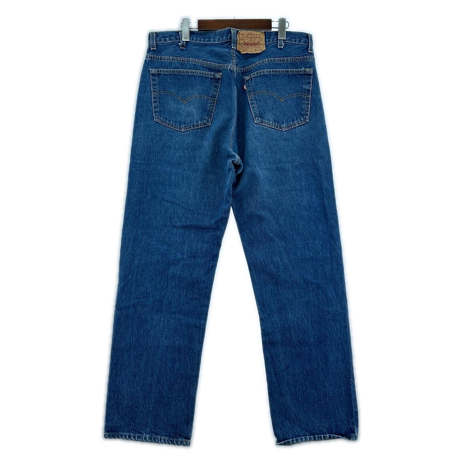 デニムパンツ 90s 501xx USA製 刻印524 デニムパンツ 40 ネイビー