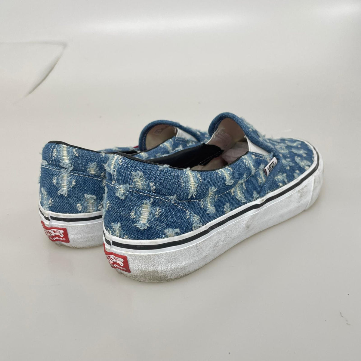 スニーカー ×Supreme Slip-On Hole Punch Denim 28.5cm (US10 1/2 UK10 EU47) ブルー