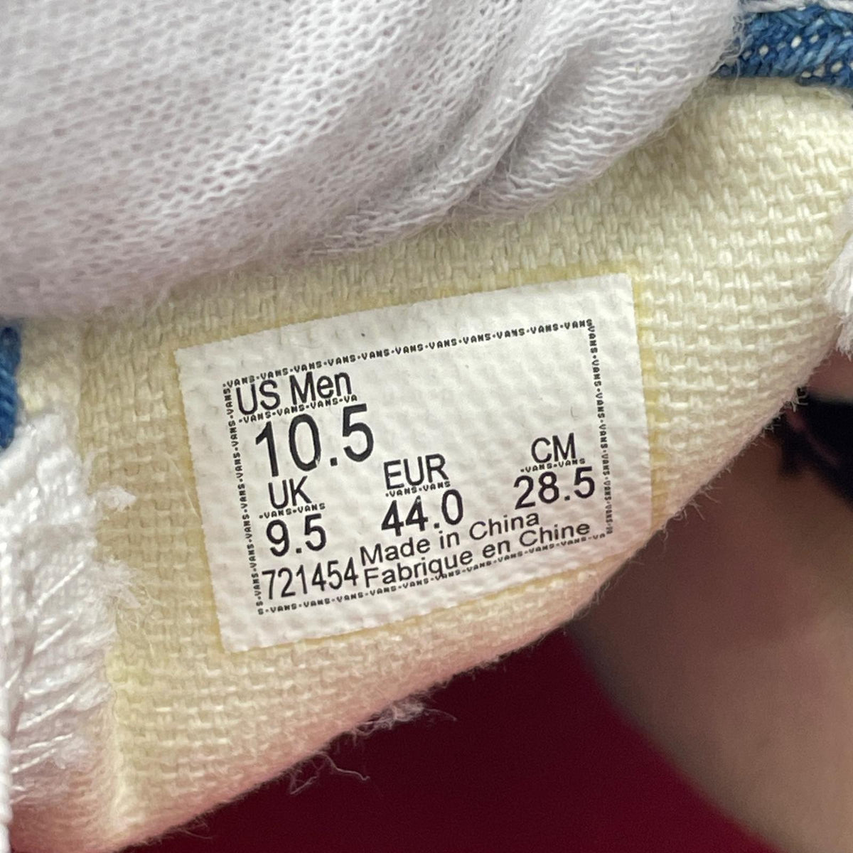 スニーカー ×Supreme Slip-On Hole Punch Denim 28.5cm (US10 1/2 UK10 EU47) ブルー