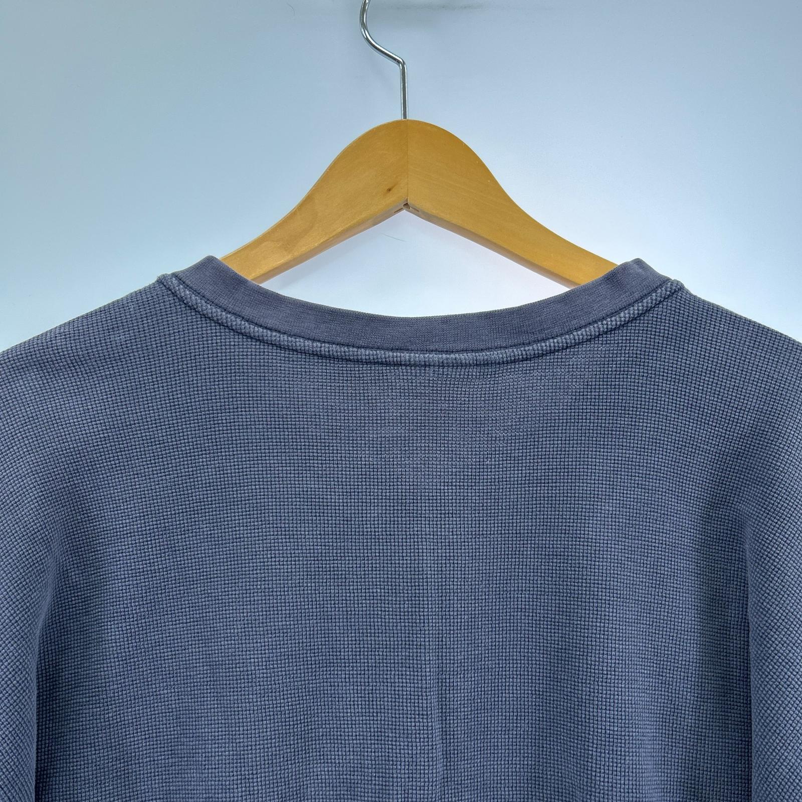 長袖Tシャツ ヘンリーネックサーマル ネイビー