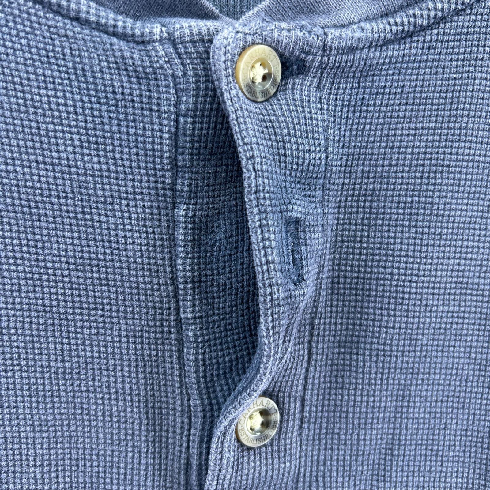 長袖Tシャツ ヘンリーネックサーマル ネイビー