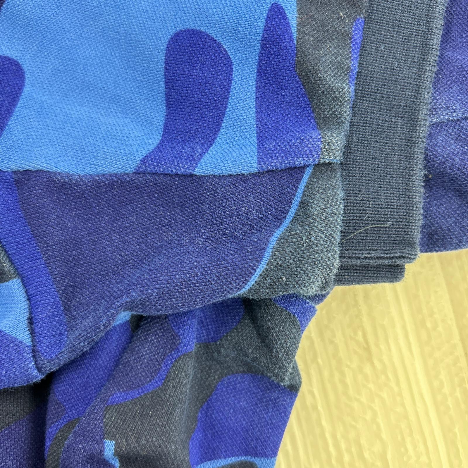 ポロシャツ NIKE カモ柄 S/Sポロ 青 XL