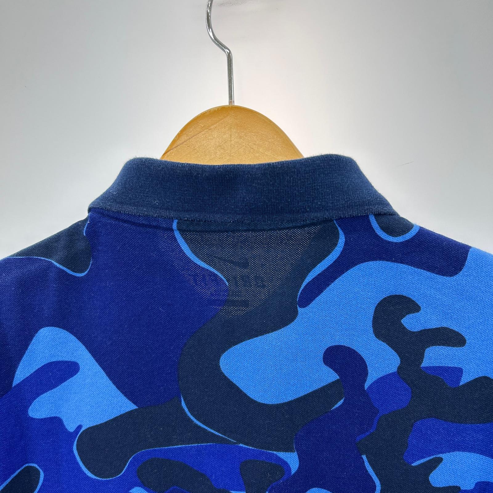 ポロシャツ NIKE カモ柄 S/Sポロ 青 XL